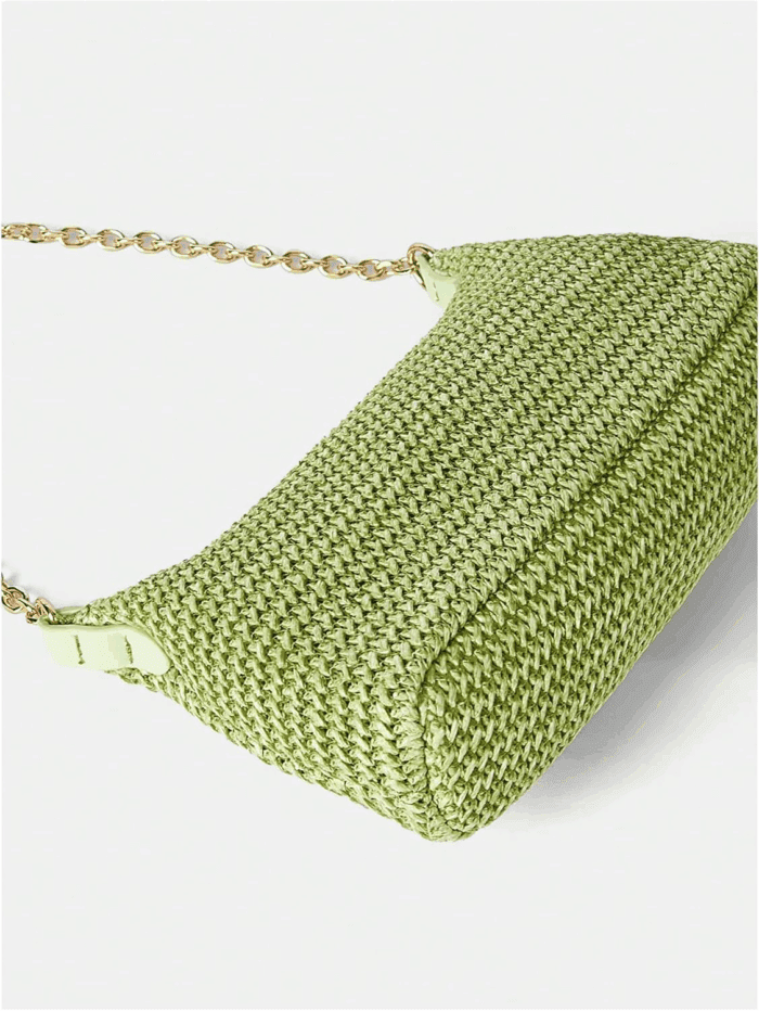 Women'S Straw Woven Shoulder Bag Tote Handbag Summer Beach Purse - Image 4