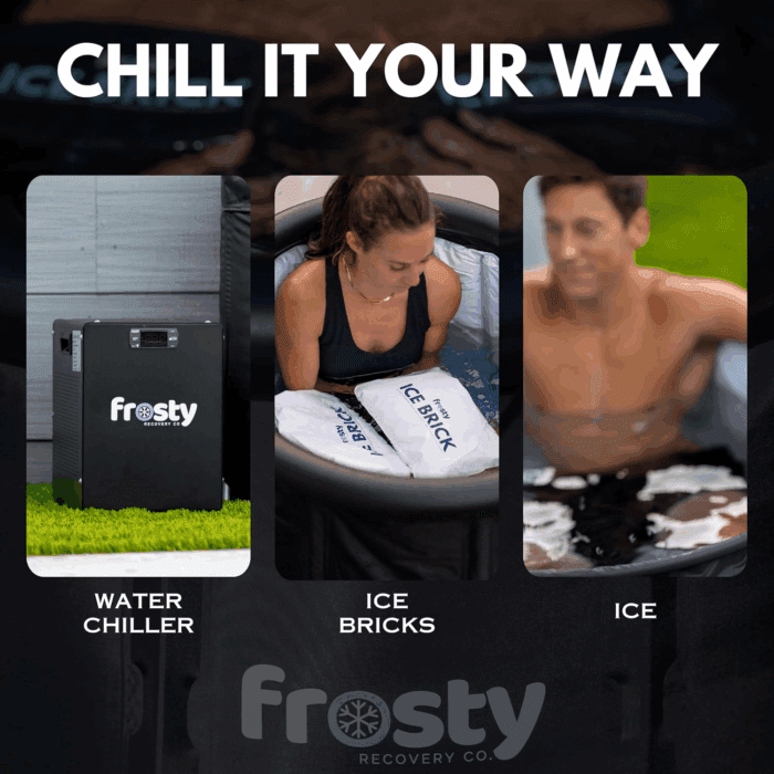 Cold Plunge Tub - Ice Bath Tub for Cold Water - Pro Grade Cold Plunge Ice Pod with Water Chiller Compatibility - the Ice Pod Cold Plunge Tub for Contrast Therapy (Black/White, Ice Pod + 4 Ice Bricks) - Image 6