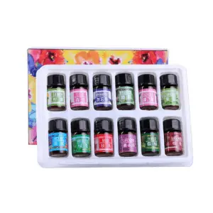 3Ml*12 Bottles ,Water Soluble Essential Oil, Used for Humidifier Air Purifier Incense Burner Aromatherapy Lamp