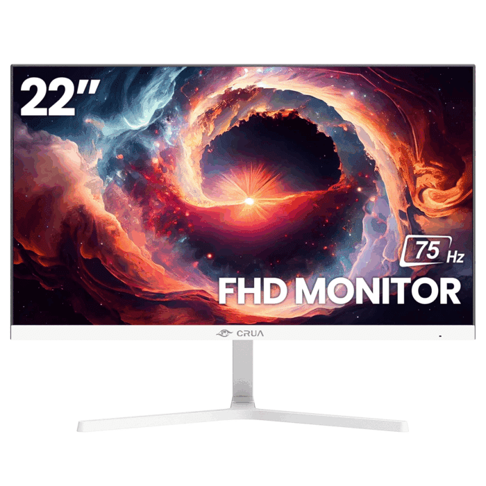 22 Inch FHD 1080P Computer Monitor - 75Hz VA Panel with 3-Side Frameless Design, Eye-Care Technology & VESA Mount, HDMI/VGA Ports (Black) - Image 8