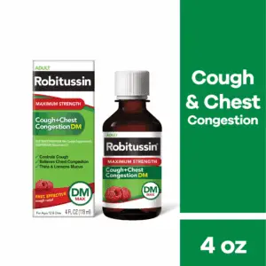 Max Strength Cough Congestion DM and Cold Medicine, 4 Fl Oz
