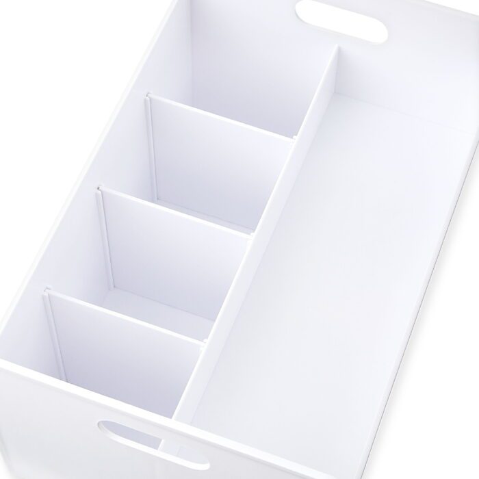 Plastic Desktop Caddy Organizer, White - Image 4