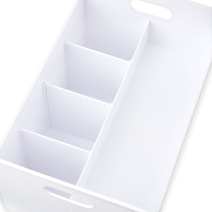 Plastic Desktop Caddy Organizer, White - Image 4
