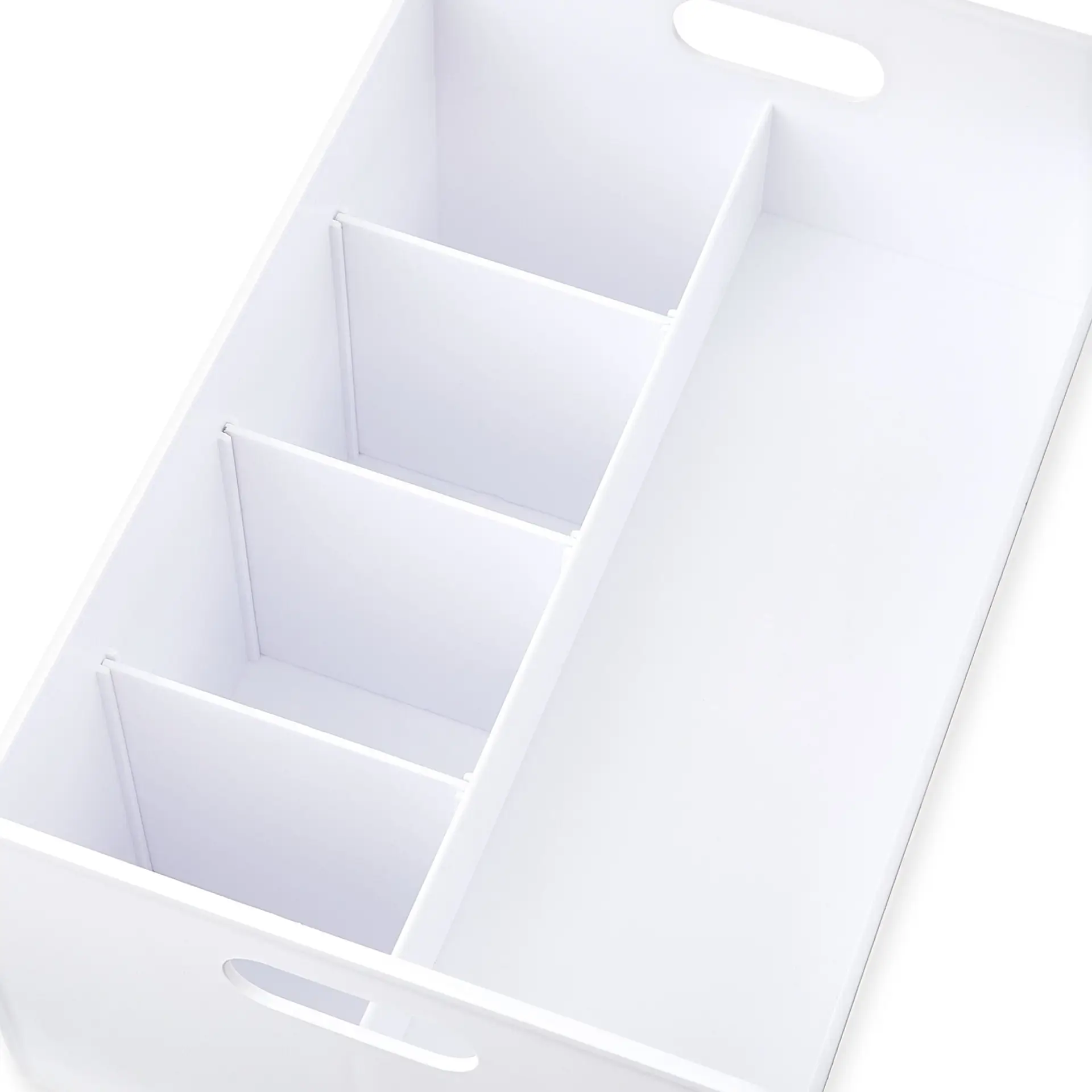 Plastic Desktop Caddy Organizer, White - Image 4