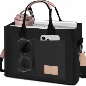 Tote Bags for Women Canvas Tote Purse Crossbody Bags with Pockets Top Handle Shoulder Handbags Satchel Bags for Women