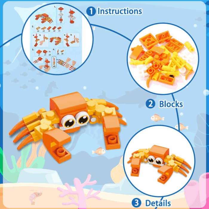 30 Pack Animals Building Blocks Toys, Mini Party Favors Building Set for Kids Bricks Toys for Boys Girls Holiday Goodie Bags Stocking Stuffers Classroom Prizes Birthday Gifts - Image 3