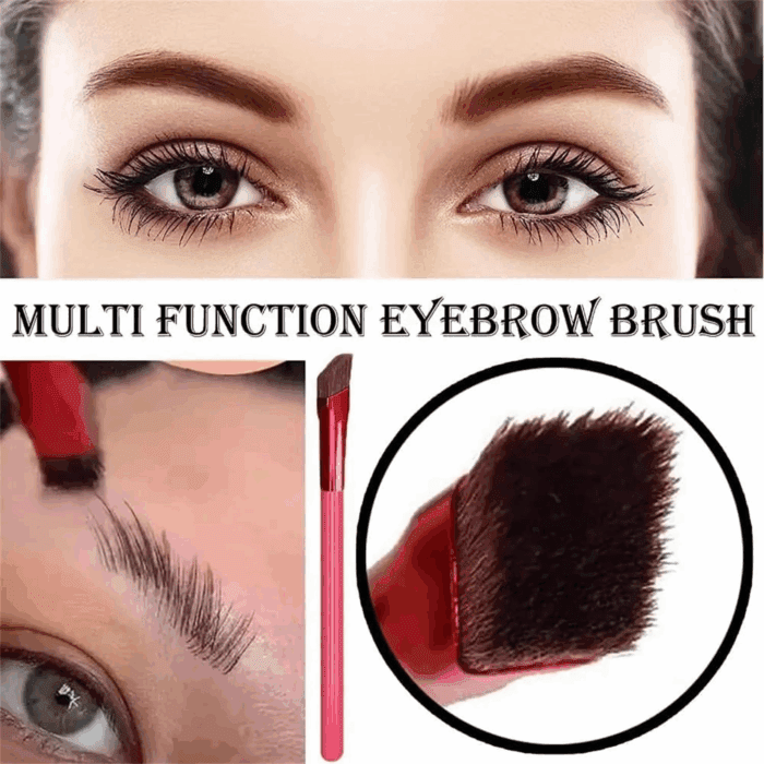 Home Eyebrow Care Kit 4D Laminated - Multifunctional Realistic Eyebrow Brush Kit, 4D Hair Stroke Brow Stamp Brush with Eyebrow Gel, for Drawing Brows Similar to 3D Natural Real Hair (Black) - Image 5
