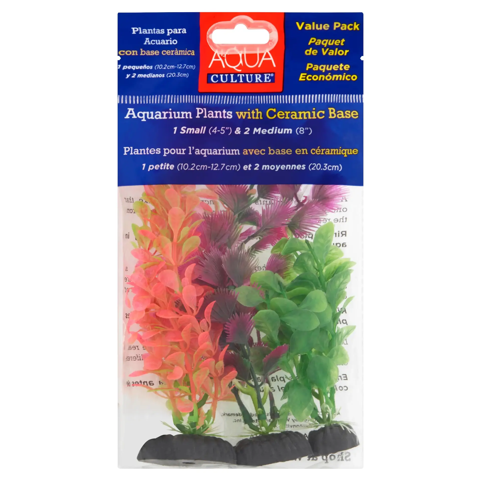 Aquarium Plants, 3 Count Multicolor