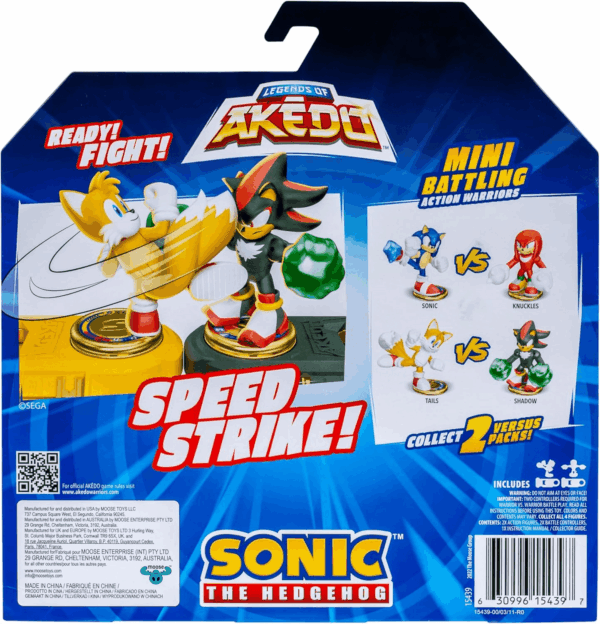 Sonic the Hedgehog versus Pack with Tails and Shadow, Mini Collectable Battling Action Warriors, 2.25 Inches Tall, Contains 2 Battle Controllers - Image 10