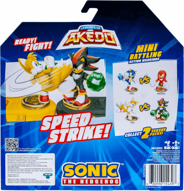 Sonic the Hedgehog versus Pack with Tails and Shadow, Mini Collectable Battling Action Warriors, 2.25 Inches Tall, Contains 2 Battle Controllers - Image 10