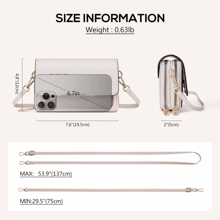 Small Crossbody Bag for Women,Cell Phone Purse Women'S Shoulder Handbags Wallet Purse with Credit Card Slots - Image 5