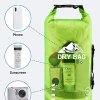 Dry Bag Waterproof for Women Men, 5L/10L/20L/30L/40L Roll Top Lightweight Dry Storage Bag Backpack with Phone Case for Travel, Swimming, Boating, Kayaking, Camping & Beach, 11 Transparent Colors - Image 7