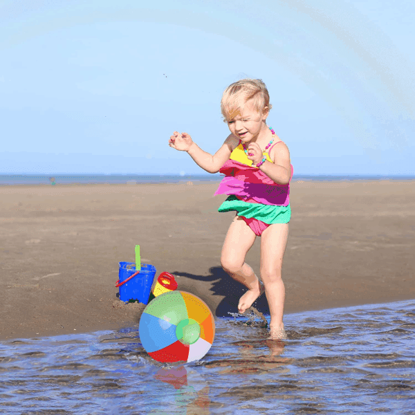 12" Beach Balls Bulk - Inflatable Swimming Pool Toys for Kids Birthday Party Supplies Favors Luau Decorations - Blow up Classic Rainbow Color Beachball Summer Water Games Fun Gifts (12 Pack) - Image 4