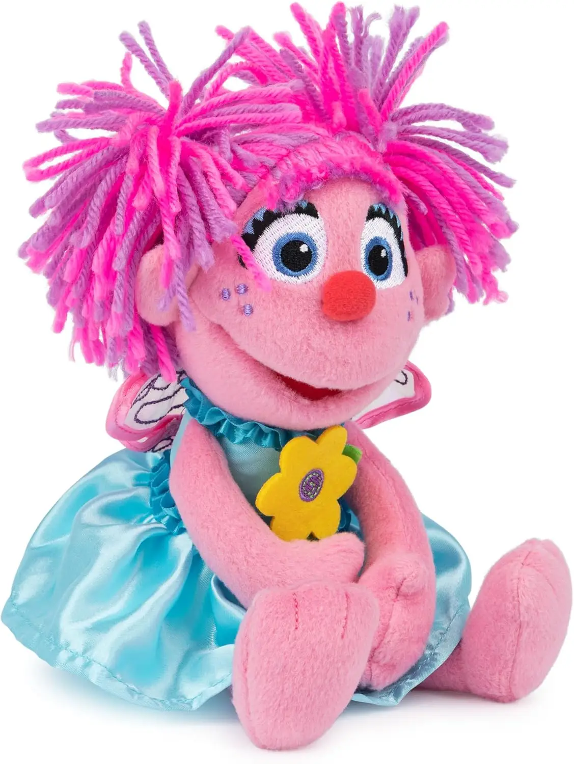 Sesame Street Official Abby Cadabby Muppet Plush, Premium Plush Toy for Ages 1 & Up, Pink/Blue, 11” - Image 3