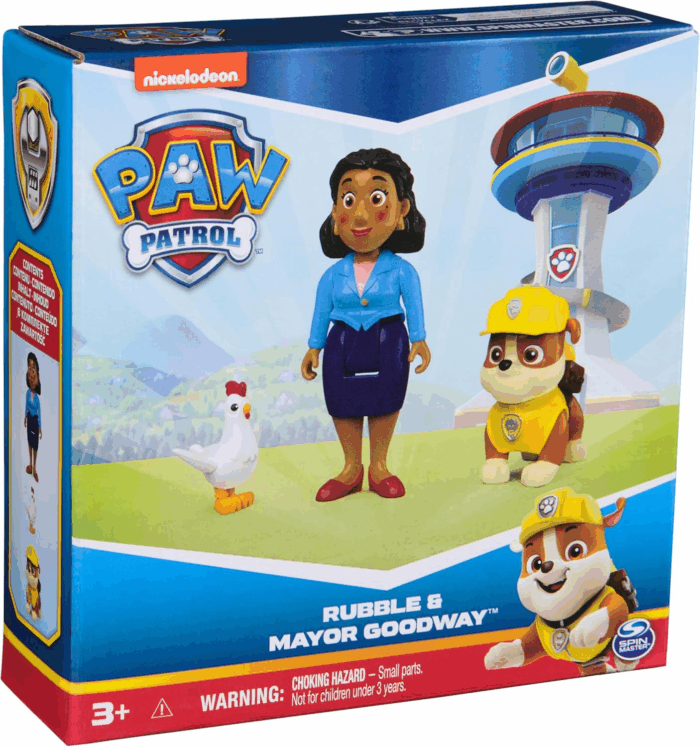 Rubble, Mayor Goodway & Chickaletta Figures, Kids Toys for Boys and Girls Ages 3 and Up - Image 9