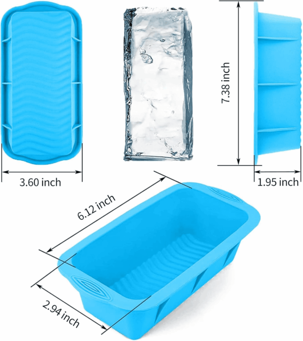 Extra Large Ice Block Mold for Ice Bath, 4 Pack 9.4Lb Big Ice Cube Molds, Silicone Ice Bath Accessories Water Chiller for Cold Plunge or Coolers - Image 2