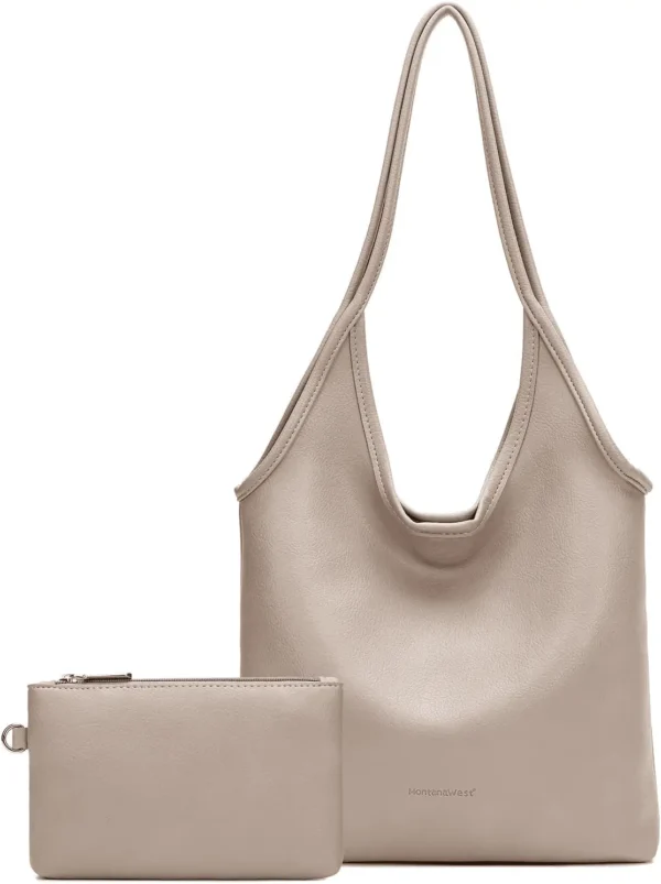 Slouchy Hobo Bags for Women Soft Designer Shoulder Purses Ladies Top Handle Handbag