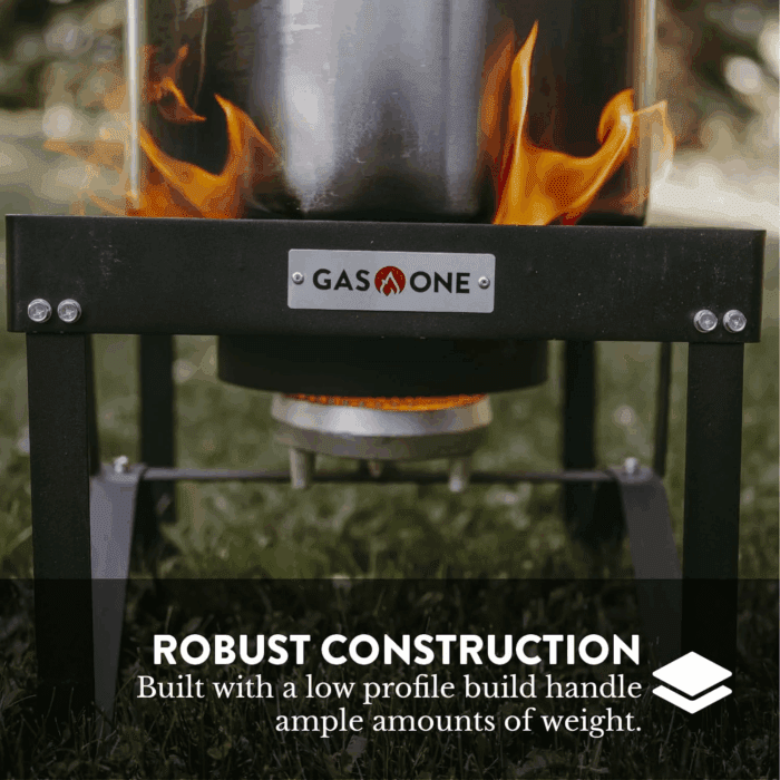 Propane Gas Outdoor Stove with High Pressure Braided Hose - Image 4