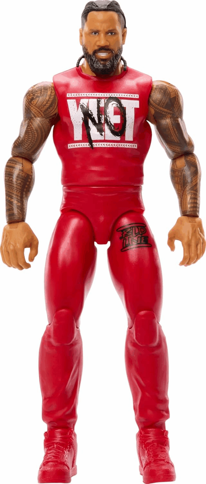 WWE Jimmy USO Action Figure, Main Event Series #155 6-Inch Collectible with 10 Articulation Points & Life-Like Look