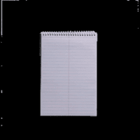 Top Spiral Steno Pad, Gregg Ruled Paper, 100 Sheets, Black, 1 Count, 0 Holes - Image 3
