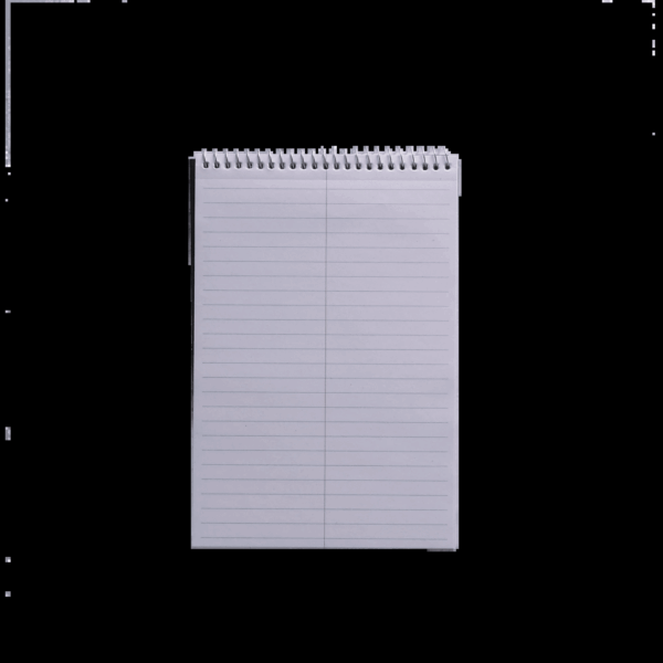 Top Spiral Steno Pad, Gregg Ruled Paper, 100 Sheets, Black, 1 Count, 0 Holes - Image 3