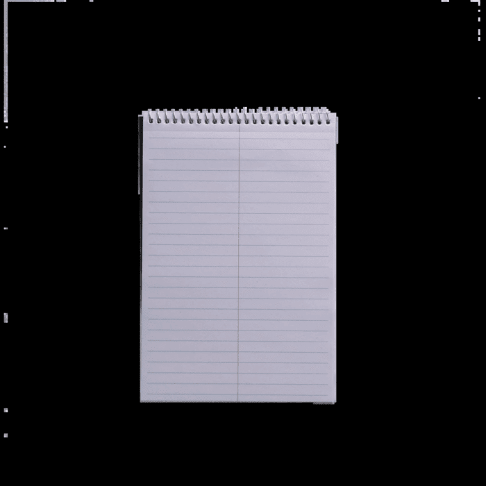 Top Spiral Steno Pad, Gregg Ruled Paper, 100 Sheets, Black, 1 Count, 0 Holes - Image 3