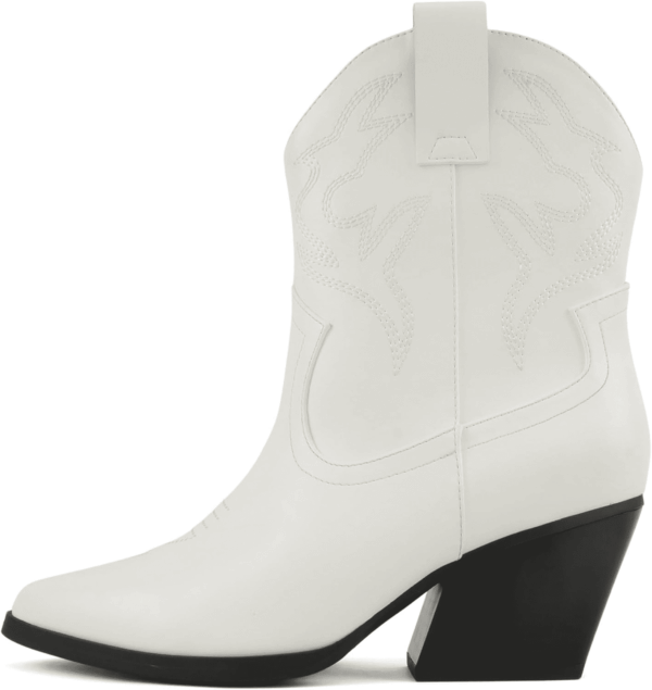 “BLAZING” ~ Women Western Bootie Pointe Toe with Low Heel (Wide Fit Available)