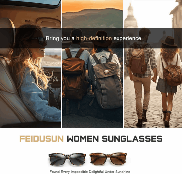 Polarized Sunglasses for Women and Men Classic Trendy Sun Glasses with UV Protection - Image 6