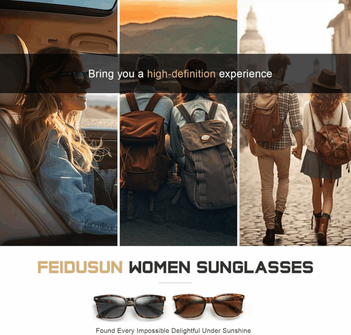 Polarized Sunglasses for Women and Men Classic Trendy Sun Glasses with UV Protection - Image 6