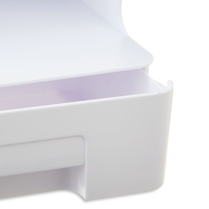 Pen Gear White Tall Organizer Plastic Desktop Organizer - Image 3