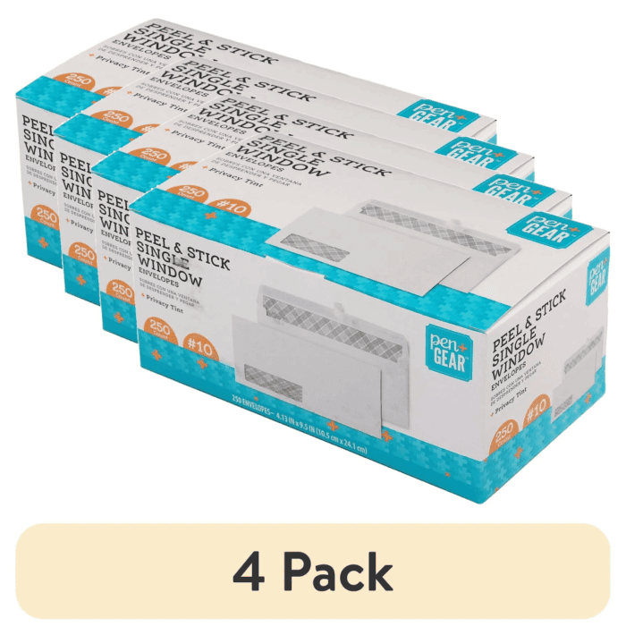 #10 Single Window Peel and Stick Envelopes, White, 4.13 in X 9.5 In, 250 Count - Image 6