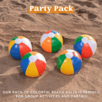 Rainbow Beach Balls(12 Pack), 12'' Inflatable Swimming Pool Toys for Summer Water Games Kids Birthday Party Supplies Combo Set Include Inflatable Beach Balls - Image 9