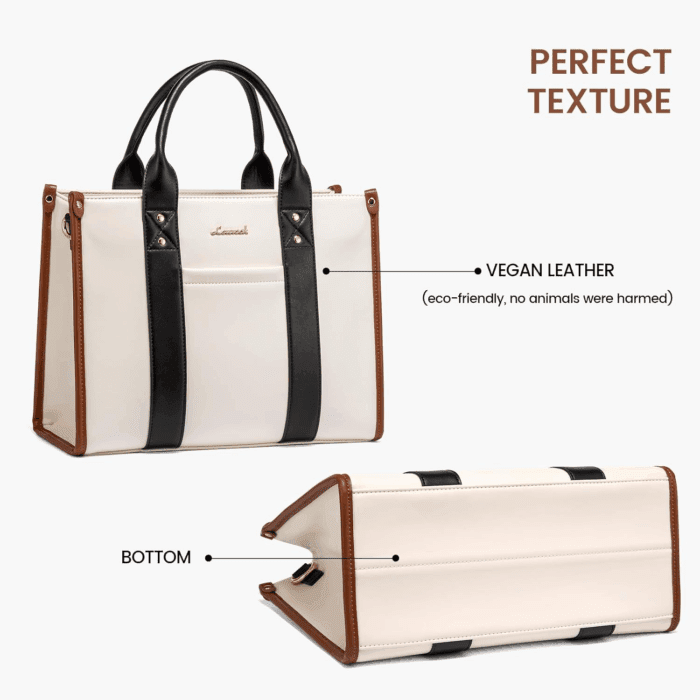 Purse for Women Leather Tote Bag Purse and Handbags, Satchel Shoulder Crossbody Top Handle Bags with Zipper - Image 6