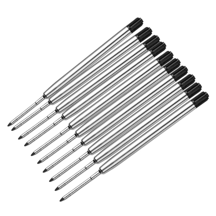 30Pcs Smooth Replaceable Universal Home Ballpoint Pen Refill Oily Metal - Image 5