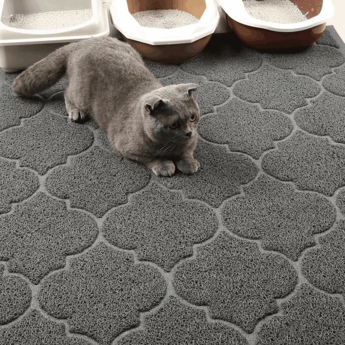Cat Litter Mat, XL Super Size, Phthalate Free, Easy to Clean, 46X35 Inches, Durable, Soft on Paws, Large Litter Mat. - Image 2