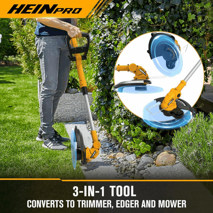 20V Cordless Leaf Blower and 12 Inch String Trimmer Combo Compatible with DEWALT 20V MAX Battery (Battery and Charger Not Included) - Image 7
