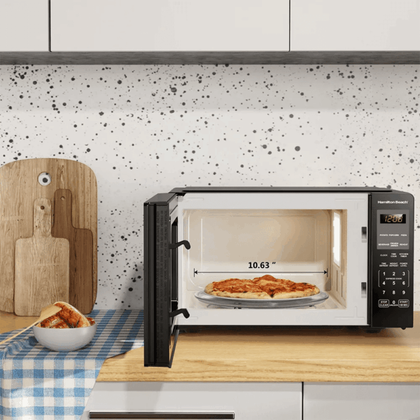 0.9 Cu Ft Countertop Microwave Oven, 900 Watts, Stainless Steel, New - Image 7