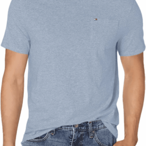 Men'S Essential Short Sleeve Cotton Crewneck Pocket T-Shirt