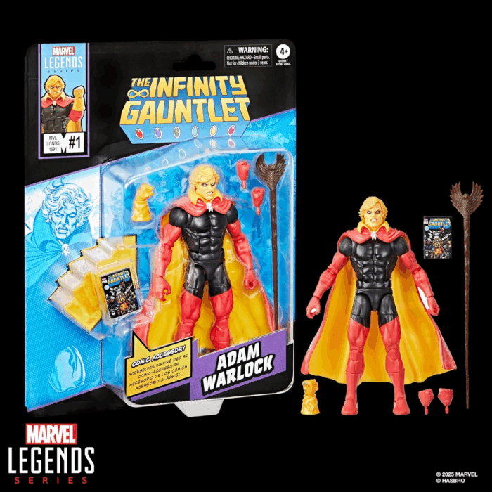 Legends Series Adam Warlock, Infinity Gauntlet Comics-Inspired Collectible 6-Inch Scale Action Figure with Character-Sized Comic Accessory - Image 12