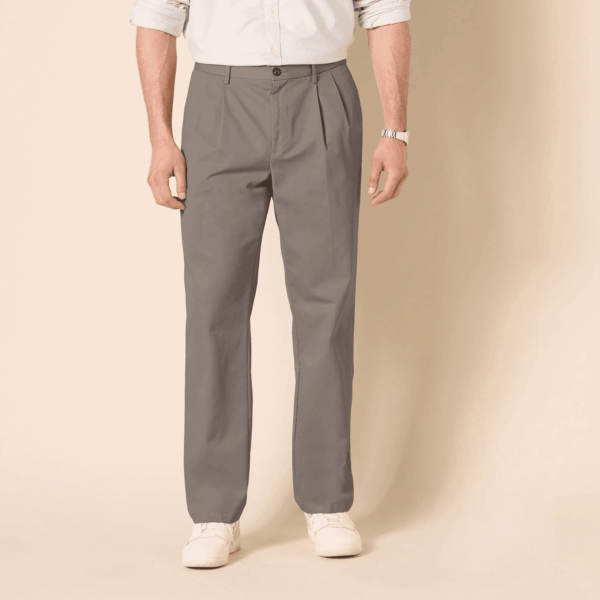 Men'S Classic-Fit Wrinkle-Resistant Pleated Chino Pant (Available in Big & Tall) - Image 6