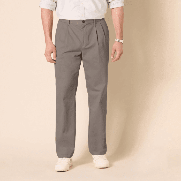 Men'S Classic-Fit Wrinkle-Resistant Pleated Chino Pant (Available in Big & Tall) - Image 6
