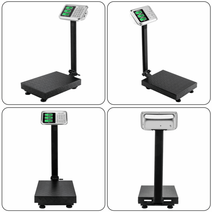 220Lb Weight Electronic Platform Scale,Digital Floor Heavy Duty Folding Scales,Stainless Steel High-Definition LCD Display, Perfect for Postal Luggage Shipping Mailing Package Price Computing - Image 9