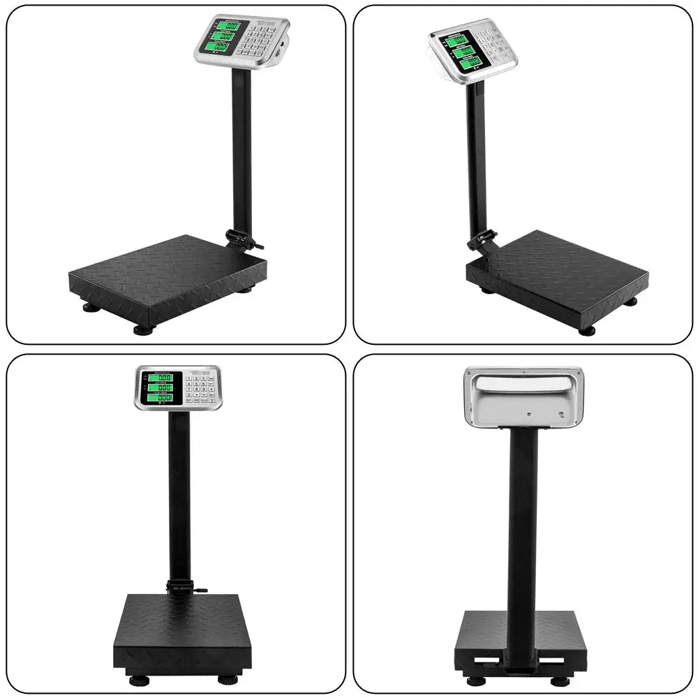 220Lb Weight Electronic Platform Scale,Digital Floor Heavy Duty Folding Scales,Stainless Steel High-Definition LCD Display, Perfect for Postal Luggage Shipping Mailing Package Price Computing - Image 9