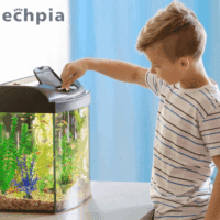 13 Pieces Aquarium Decorations Kit, Fish Tank Decorations Set Small Resin Castle and Rockery Betta Fish Cave Hideout Coral Artificial Plastic Plants Ornament Accessories - Image 2