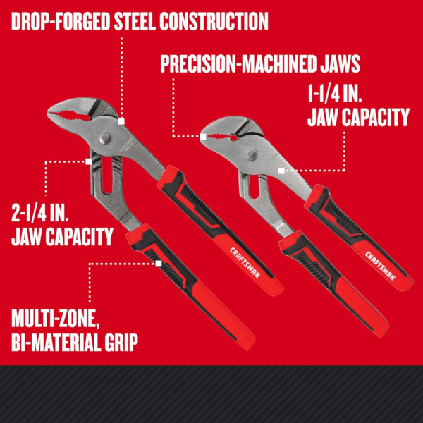 Pliers, 8 & 10", 2Piece Groove Joint Set (CMHT82547) - Image 3