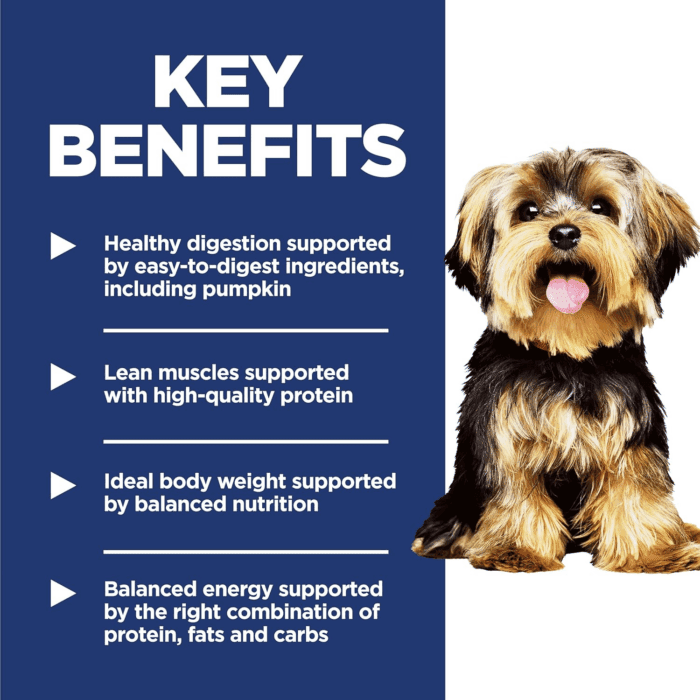Small & Mini, Adult 1-6, Small & Mini Breeds Premium Nutrition, Dry Dog Food, Chicken & Brown Rice, 15.5 Lb Bag - Image 4
