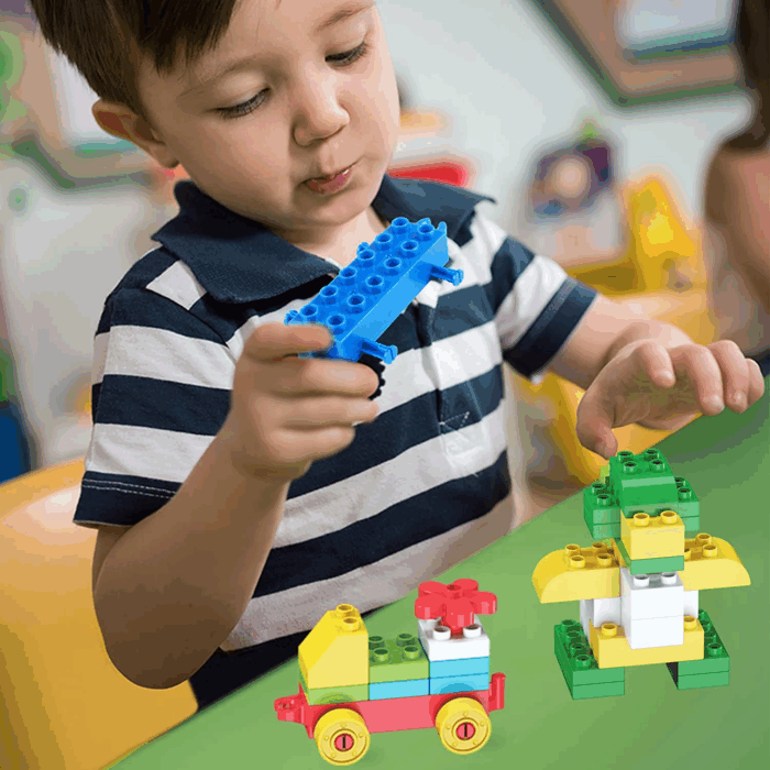 258 Piece Classic Big Building Blocks Set for Kids Toddlers Compatible with All Major Brands, Large Building Bricks STEM Toys with Gift Box for All Ages Boys Girls - Image 3
