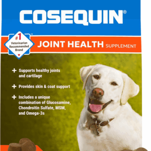 Cosequin Joint Health Supplement for Dogs - with Glucosamine, Chondroitin, MSM, and Omega-3'S, 120 Soft Chews