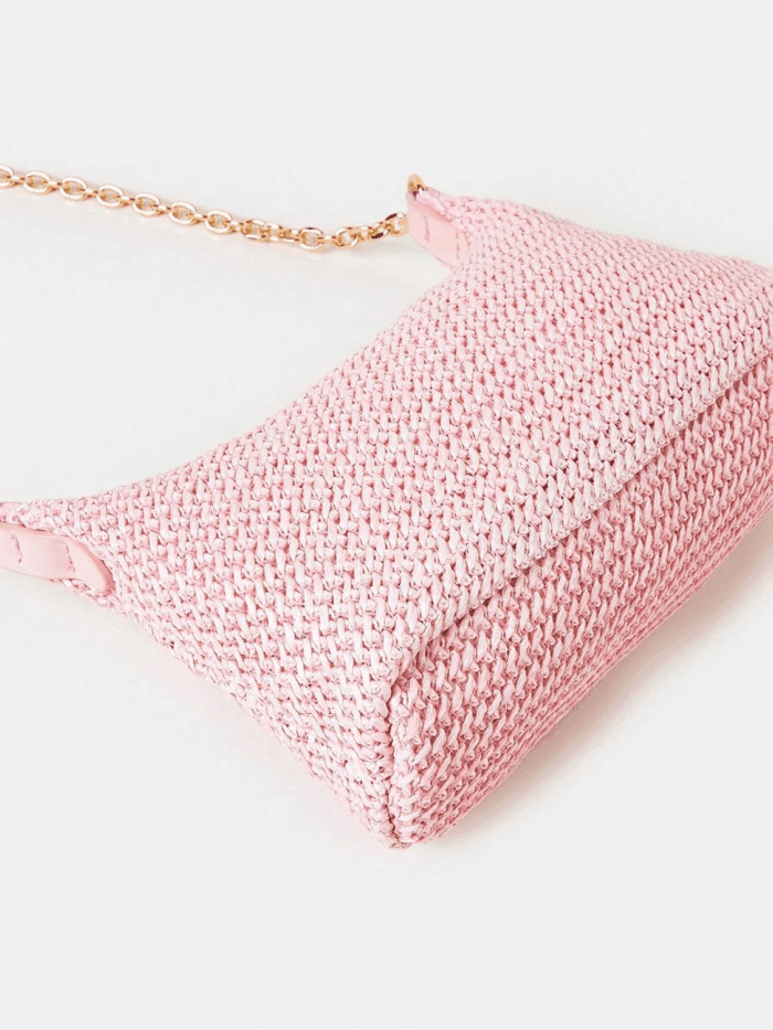 Women'S Straw Woven Shoulder Bag Tote Handbag Summer Beach Purse - Image 4