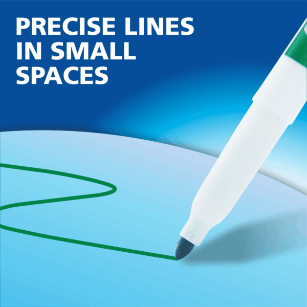 Dry Erase Markers, Fine Tip, Assorted Colors, 12 Count - Image 7